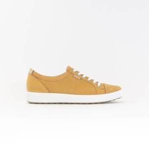 Ecco Women's Sneakers in Tan and White